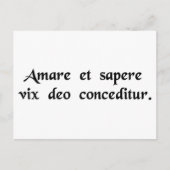 Zelfs een god vindt het moeilijk om lief te hebben briefkaart (Voorkant)