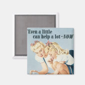 Zelfs een klein beetje kan NU helpen Magneet (Voorkant / Achterkant)