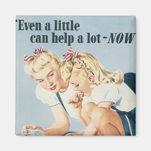 Zelfs een klein beetje kan NU helpen Magneet (Voorkant)