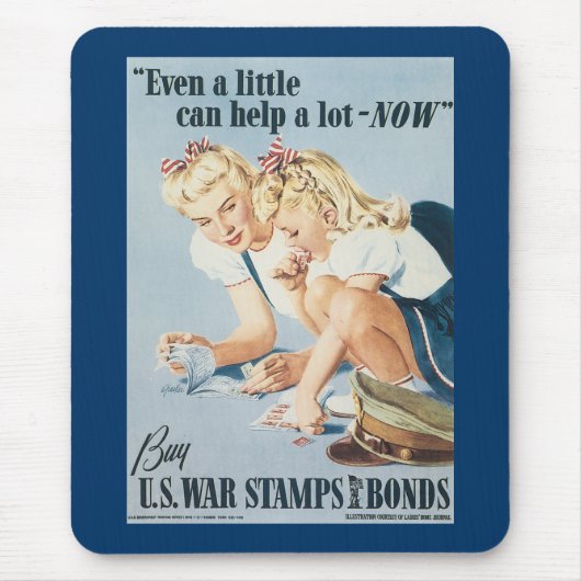 Zelfs een klein beetje kan NU helpen Muismat (Voorkant)