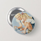 Zelfs een klein beetje kan NU helpen Ronde Button 5,7 Cm (Voorkant /achterkant)