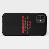 Zelfs een meidenbaas heeft soms een voorhoofdskus  Case-Mate iPhone case (Achterkant (horizontaal))
