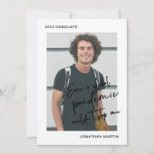 Zelfs een Pandemische One Photo Graduparty Kaart (Voorkant)