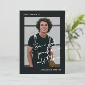 Zelfs een Pandemische One Photo Graduparty Kaart (Staand voorkant)