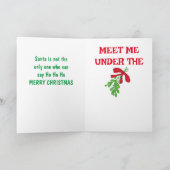 **ZELFS EEN SNEEUWMAN KAN HO HO HO ZEGGEN** KAART (Binnen)