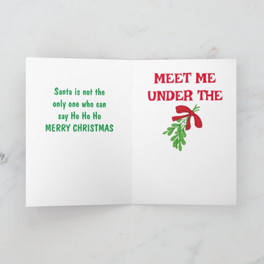 **ZELFS EEN SNEEUWMAN KAN HO HO HO ZEGGEN** KAART (Binnen)