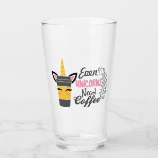 Zelfs eenhoorns hebben een koffiefeestje nodig glas
