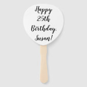 Zelfs eenhoorns hebben een koffiefeestje nodig handwaaier (Achterkant)