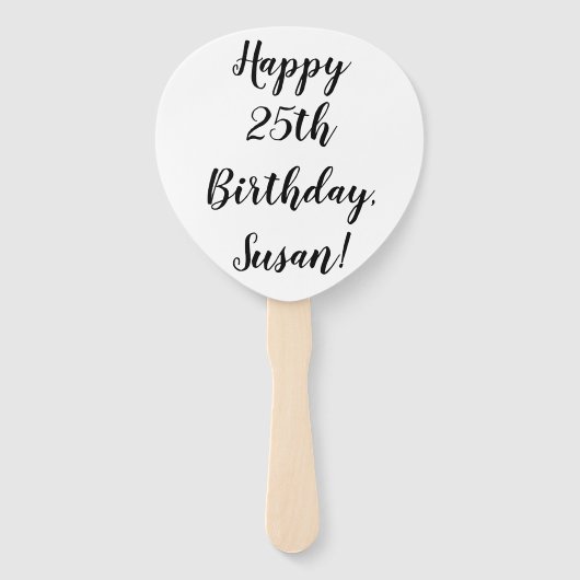 Zelfs eenhoorns hebben een koffiefeestje nodig handwaaier (Achterkant)