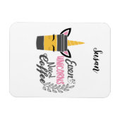 Zelfs eenhoorns hebben een koffiefeestje nodig magneet (Horizontaal)