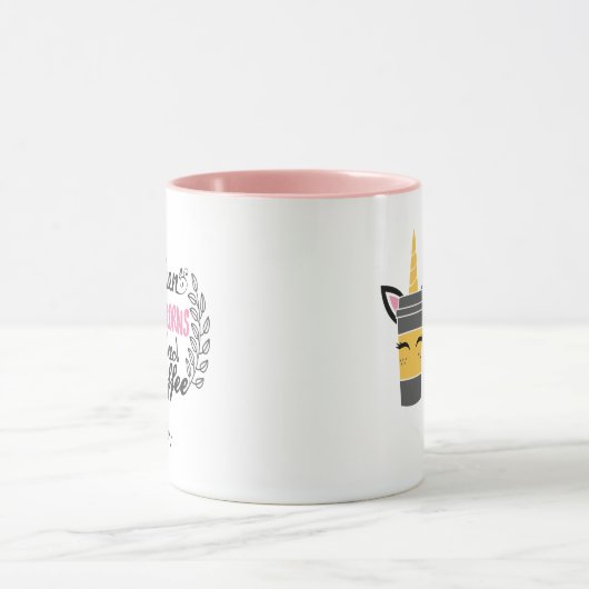 Zelfs eenhoorns hebben een koffiefeestje nodig mok (Midden)
