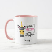 Zelfs eenhoorns hebben een koffiefeestje nodig mok (Links)