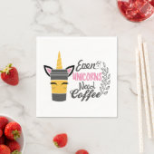 Zelfs eenhoorns hebben een koffiefeestje nodig servet (Insitu)