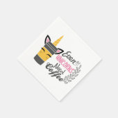 Zelfs eenhoorns hebben een koffiefeestje nodig servet (Hoek)