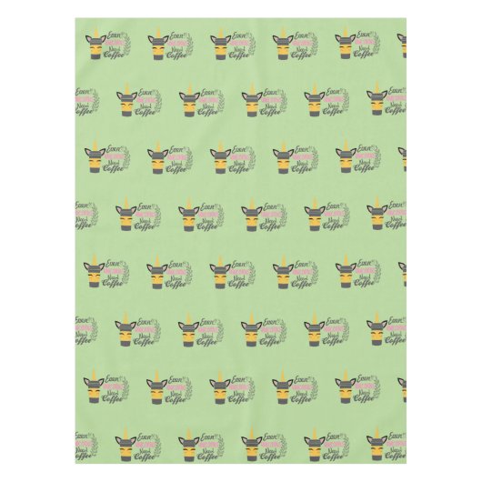 Zelfs eenhoorns hebben een koffiefeestje nodig tafelkleed (Voorkant)