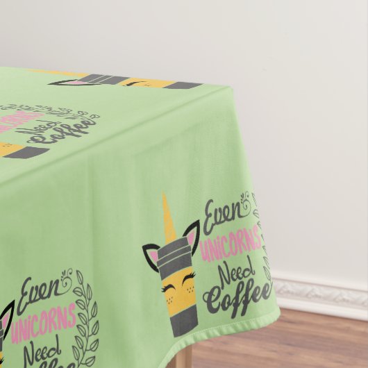 Zelfs eenhoorns hebben een koffiefeestje nodig tafelkleed (Voorbeeld)