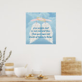 Zelfs engelen moeten nu en dan rusten. poster (Keuken)