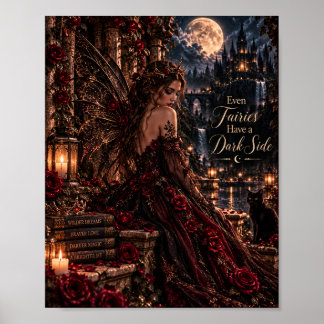 Zelfs Feeën Hebben een Donkere Kant | Gotische Fee Poster
