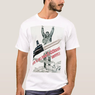 Zelfs geen enkele millimeter van ons land, Zee, lu T-shirt