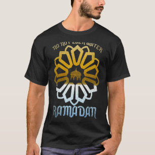Zelfs geen water islamitische viering moslimramad t-shirt