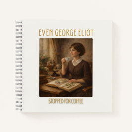 Zelfs George Eliot Stopte voor Koffie Notitieboekj Notitieboek