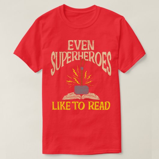 Zelfs graag lezen t-shirt (Design voorkant)