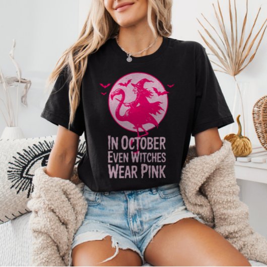 Zelfs heksen Draag roze borstkanker T-shirt