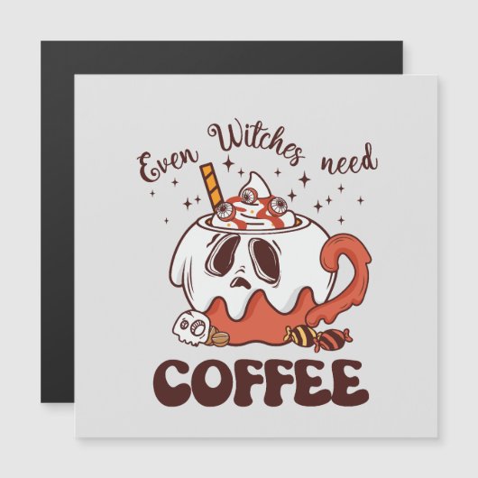 Zelfs heksen hebben koffie nodig (Voorkant / Achterkant)