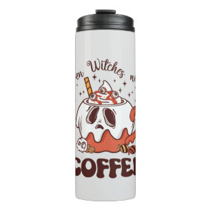 Zelfs heksen hebben koffie nodig thermosbeker