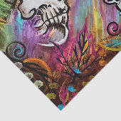 Zelfs in de dood- in kleur tissuepapier (Detail)
