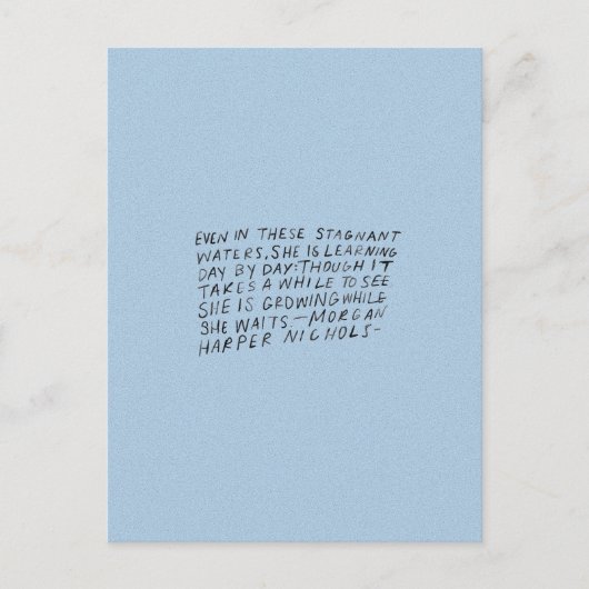 Zelfs in deze stilstaande wateren briefkaart (Voorkant)