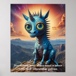 Zelfs in een ver sterrenstelsel blijf ik snacks na poster