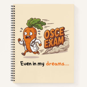 Zelfs in mijn dromen Funny Dr Carrot Med-student  Notitieboek