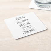 Zelfs in Onderzetter met vriendschapspapier (Schuin)