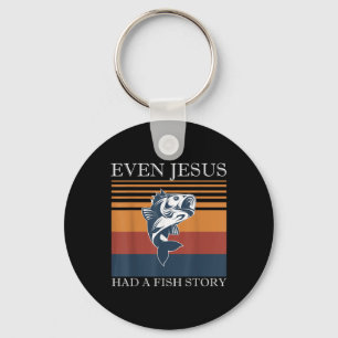 Zelfs Jesus had een visverhaal leuk Christelijk An Sleutelhanger