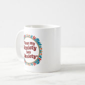 Zelfs mijn angst heeft angst koffiemok (Voorkant links)