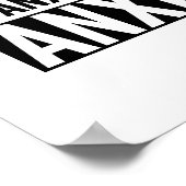 Zelfs mijn angst heeft angst poster (Hoek)