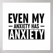 Zelfs mijn angst heeft angst poster (Voorkant)