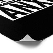 Zelfs mijn angst heeft angst poster (Hoek)