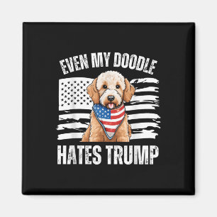 Zelfs mijn Golden Doodle haat Trump Liberal Harris Magneet