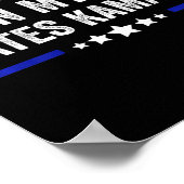 Zelfs mijn hond haat Kamala Harris 2024 Amerikaans Poster (Hoek)