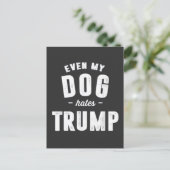 Zelfs mijn hond haat Trump anti humor Briefkaart (Staand voorkant)