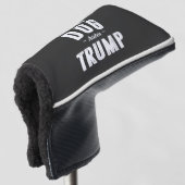 Zelfs mijn hond haat Trump anti humor Golfheadcover (3/4 voorkant)