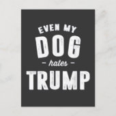 Zelfs mijn hond haat Trump anti-Humor Uitnodiging Briefkaart (Voorkant)