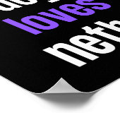 Zelfs mijn hond houdt van netball. poster (Hoek)