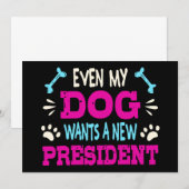 Zelfs mijn hond wil een nieuw president kaart (Voorkant / Achterkant)