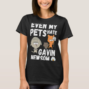 Zelfs mijn huisdieren haten Gavin Newsom Recall Ne T-shirt
