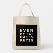 Zelfs mijn kat haat Poetin Tote Bag (Achterkant)