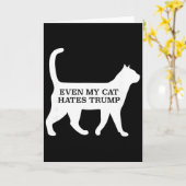 Zelfs mijn kat haat Trump Kaart (Gele Bloem)
