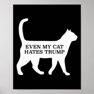 Zelfs mijn kat haat Trump  Poster